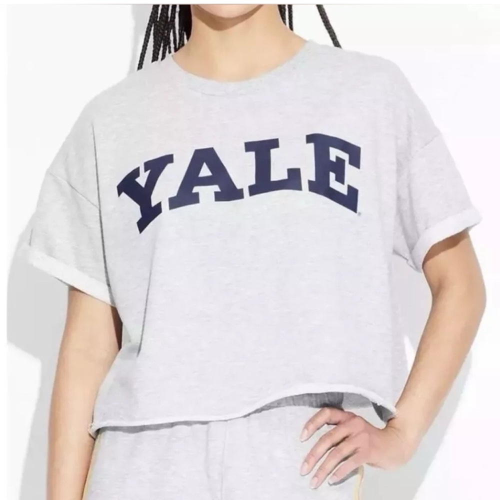NWT Grayson Threads Yale Boxy Cropped Cut Off Short Sleeve Shirt - Womens 1X